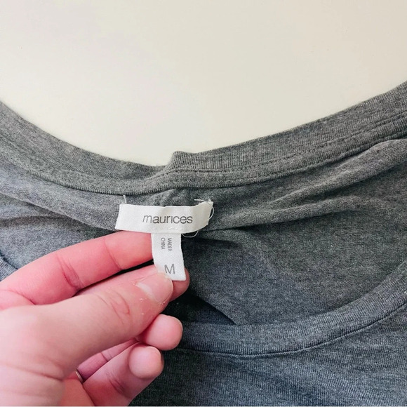 Maurices Dark Gray Here For The Boos Ghost Jersey Graphic Tee Medium Women’s - Picture 10 of 12